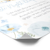 Poster Blue Somebunny Rabbit Diaports nocturnes (Coin)