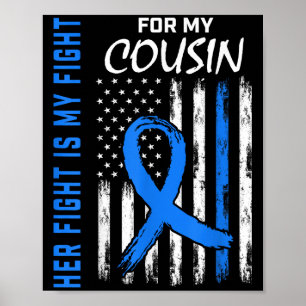 Poster Blue Son combat est ma lutte contre le diabète