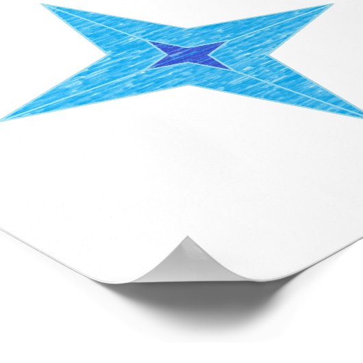 Poster Blue Star (Coin)