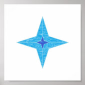 Poster Blue Star (Devant)