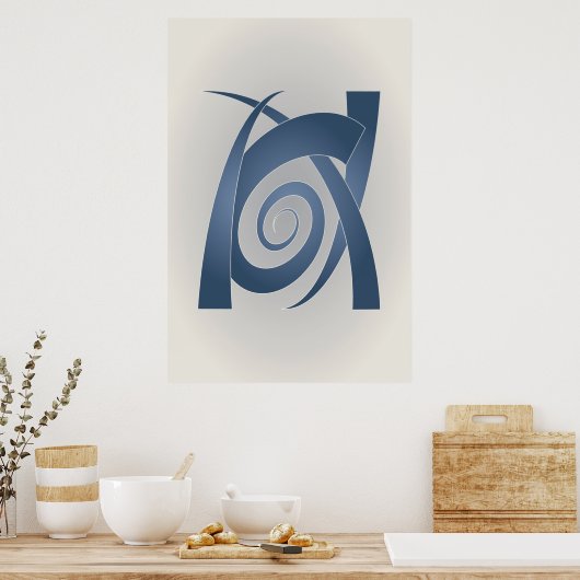 Poster Blue stone (Cuisine)