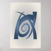 Poster Blue stone (Devant)