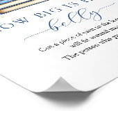 Poster Blue Storybook How Big Is Her Belly Game Sign (Coin)