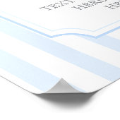 Poster Blue Stripes Bear Customized sign (Coin)