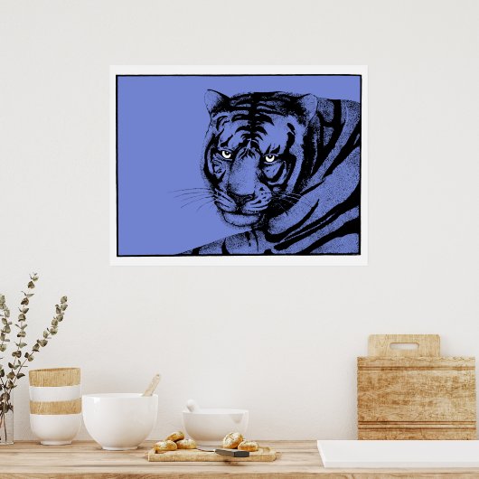 POSTER BLUE TIGER (Cuisine)