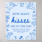 Poster Blue Valentine Devinez combien de baisers Baby Sho (Devant)