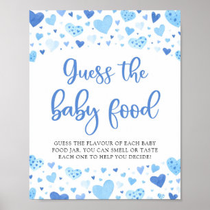 Poster Blue Valentine Guess the Baby Food Baby shower