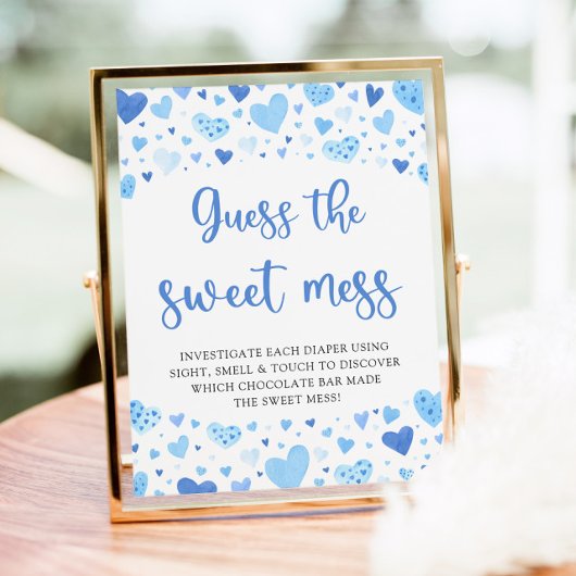 Poster Blue Valentine Guess the Sweet Mess Baby Game