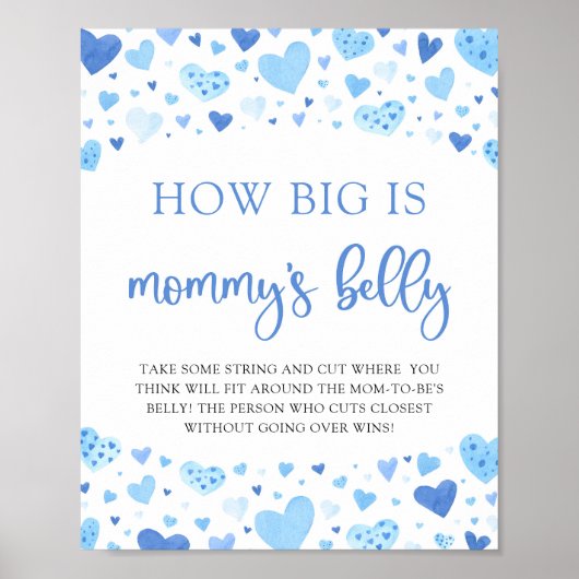 Poster Blue Valentine How Big Is Mommy's Belly Jeu (Devant)