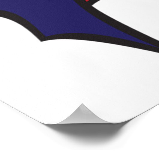 Poster Blue Vampire Boy with Cape Cute Dracula (Coin)