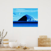 Poster Blue Views Ailsa Craig Firth of Clyde Scotland (Cuisine)