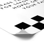 Poster Blue Vintage Race Car Anniversaire Heure Capsule (Coin)