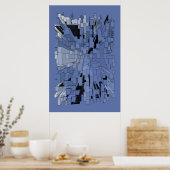 Poster Blue violet (Cuisine)