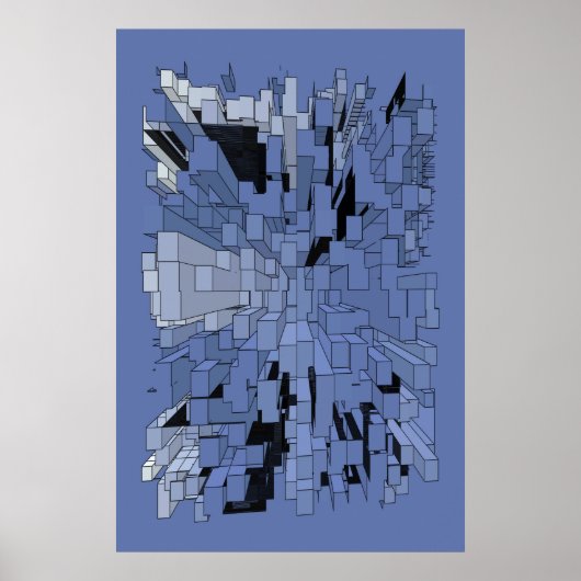 Poster Blue violet (Devant)