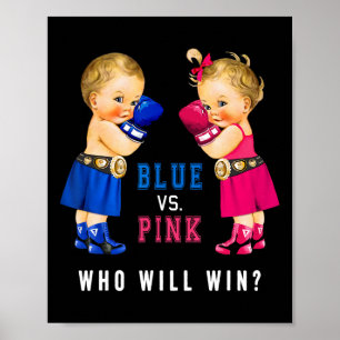 Poster Blue Vs Pink Boxing Babies Genre Reveal Party S