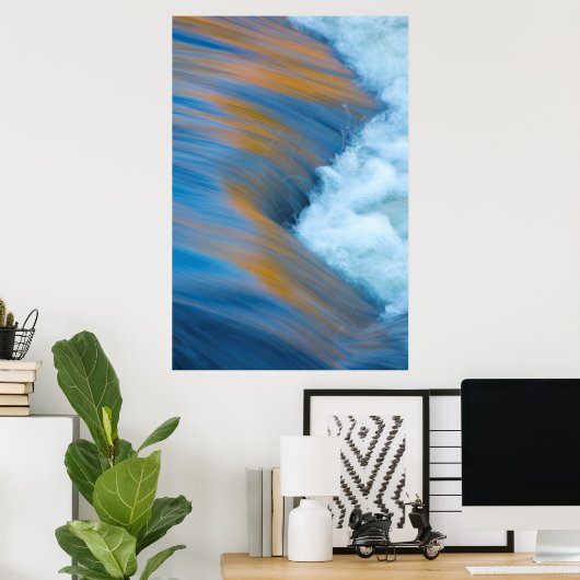 Poster Blue water abstract, Canada (Bureau à domicile)