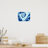 Poster Blue Water Fine Fractal Art (Cuisine)