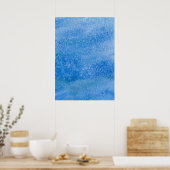 Poster Blue Watercolor (Cuisine)