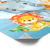 Poster Blue Watercolor Cute (Coin)