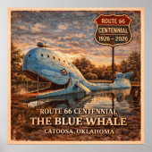 Poster Blue Whale Catoosa Oklahoma Centennial (Devant)