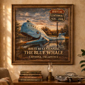 Poster Blue Whale Catoosa Oklahoma Centennial