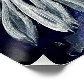 Poster Blue White Flower (Coin)