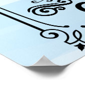Poster Blue White Lake Rules (Coin)