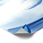 Poster Blue Willow Swans Lake Scene (Coin)