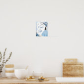 Poster Blue Winter Snowflake Mis Quince Cartes et Cadeaux (Cuisine)