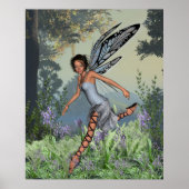 Poster Bluebell Fairy in Spring Woodland (Devant)