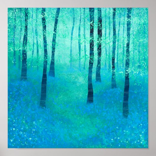 Poster Bluebell Woodland (Devant)