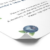 Poster Blueberries Time Capsule 1er anniversaire (Coin)