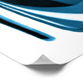 Poster Blueberry Blue Stiletto Chaussure Imprimer (Coin)
