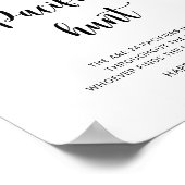 Poster Blueberry - chasse à la suce jeu de baby shower (Coin)