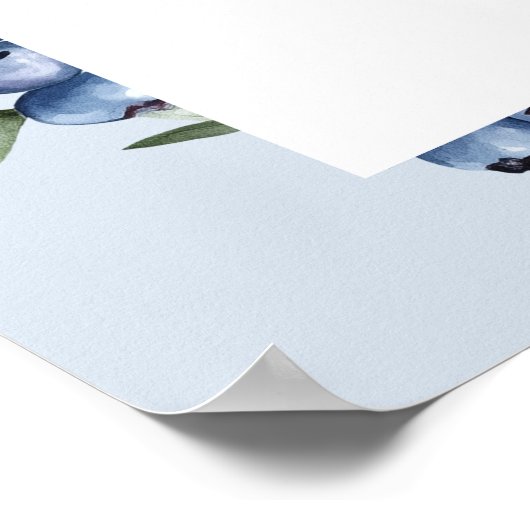 Poster Blueberry Customized sign (Coin)