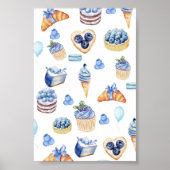 Poster Blueberry Dessert Lover’s (Devant)