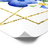 Poster Blueberry Floral Birthday Welcome (Coin)