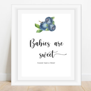 Poster Blueberry - les bébés sont doux