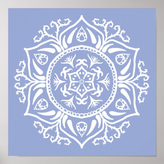 Poster Blueberry Mandala (Devant)