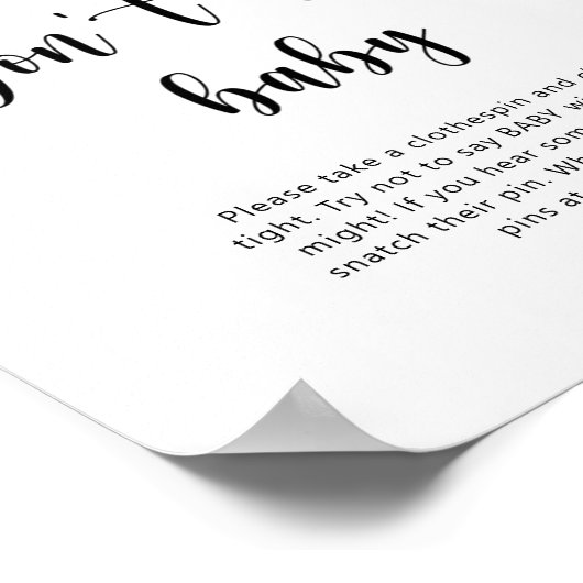 Poster Blueberry - Ne dis pas bébé (Coin)