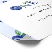 Poster Blueberry one est doux prendre un plaisir annivers (Coin)