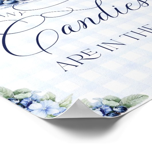 Poster Blueberry Pancake Baby Brunch Baby shower Garçon (Coin)