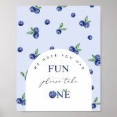 Poster Blueberry premier anniversaire Favoriser prendre u (Devant)