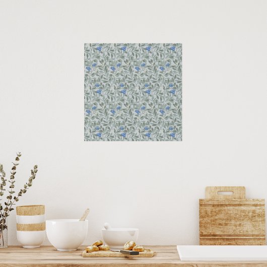 Poster Blueberry Tree, William Morris (Cuisine)