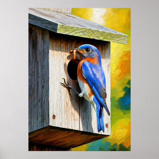 Poster Bluebird Haven : Nourrir les bébés (Devant)