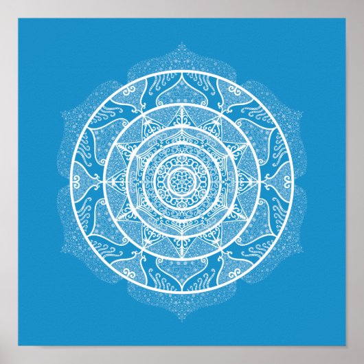 Poster Bluebird Mandala (Devant)