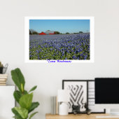 Poster Bluebonnets du Texas (Bureau à domicile)