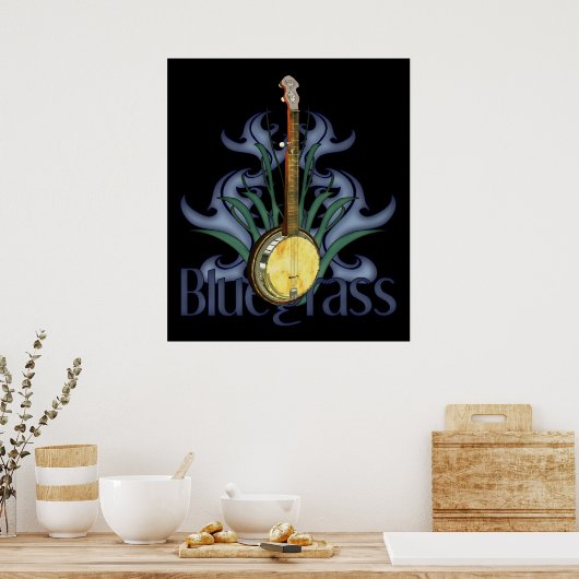 Poster Bluegrass Banjo Design (Cuisine)
