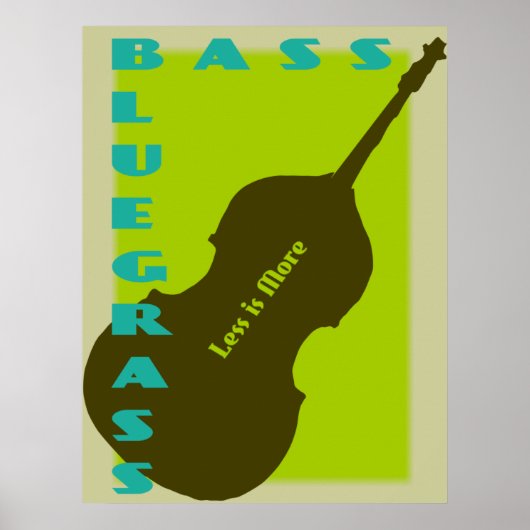 Poster Bluegrass Bass : Moins c'est Plus (Devant)