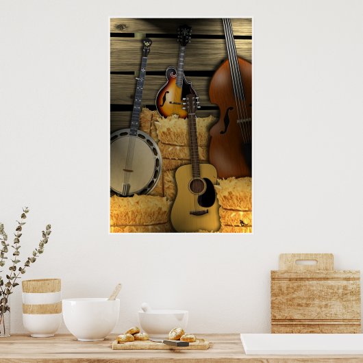 Poster Bluegrass Instruments (Keuken)